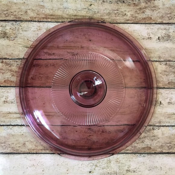 Vintage Pyrex Cranberry/Purple Glass Lid - Picture 2 of 4